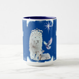 Lion Lamb and Dove Coffee Tasse