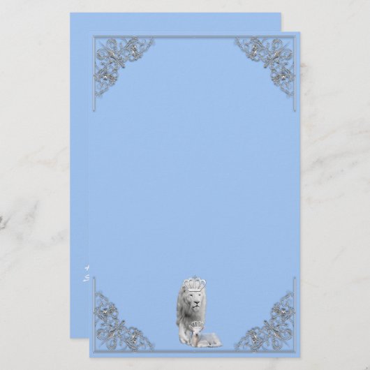 Lion & Lamb blicken auf die Stationäre des Himmels Briefpapier (Vorne/Hinten)