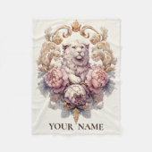Lion & Lamb Heraldisches Wappen Fleecedecke (Vorderseite)