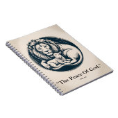 Lion & Lamb Peace Journal - Prophetic Harmony Art Notizblock (Rechte Seite)