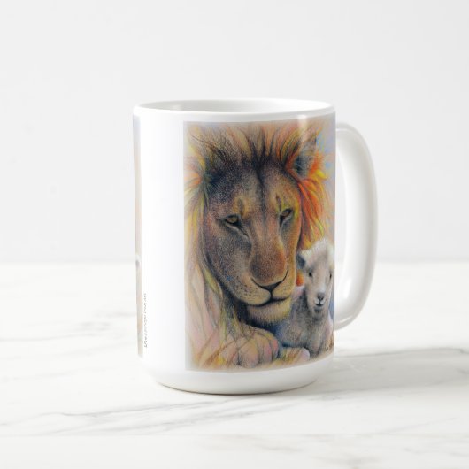 Lion & Lamb Tasse (VorderseiteRechts)