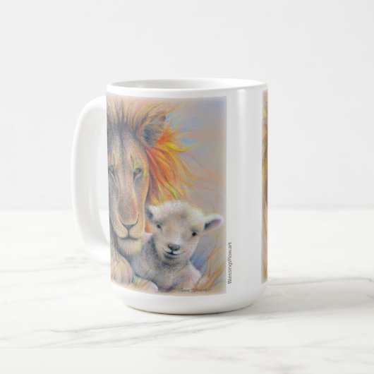 Lion & Lamb Tasse (Vorderseite Links)