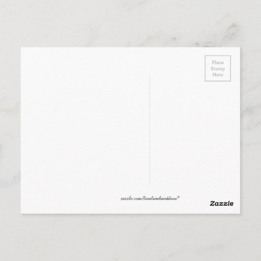 Lion Lamb und Dove Postkarte (Rückseite)