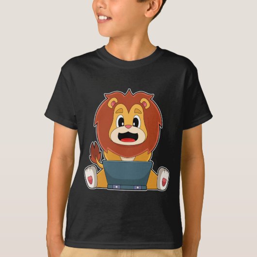 Lion Laptop T-Shirt (Vorderseite)