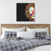 Lion Leinwanddruck (Insitu (Schlafzimmer))