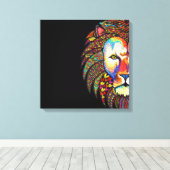 Lion Leinwanddruck (Insitu (Holzboden))