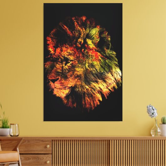 Lion Leinwanddruck (Insitu (Wohnzimmer))