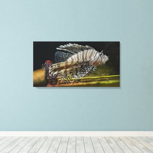 Lion Leinwanddruck (Insitu (Holzboden))