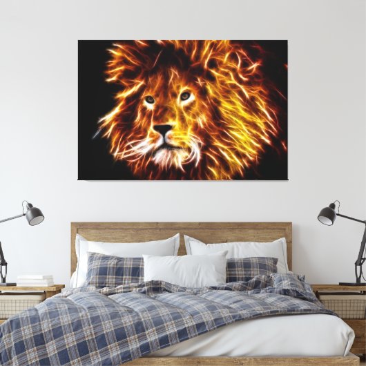 Lion Leinwanddruck (Insitu (Schlafzimmer))