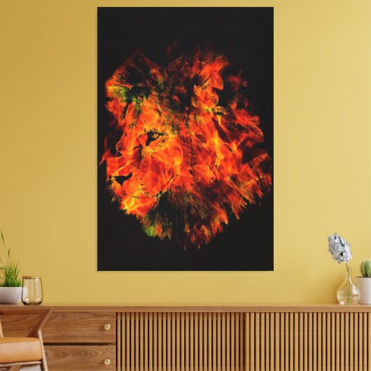 Lion Leinwanddruck (Insitu (Wohnzimmer))