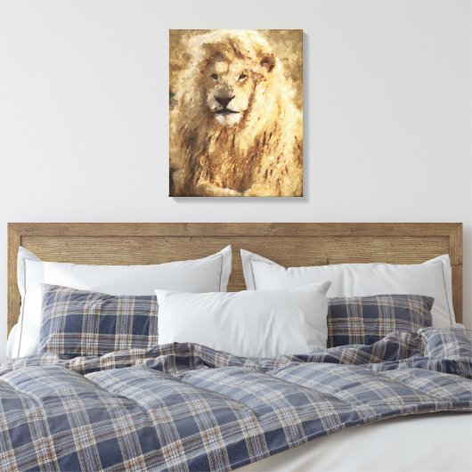 Lion Leinwanddruck (Insitu (Schlafzimmer))