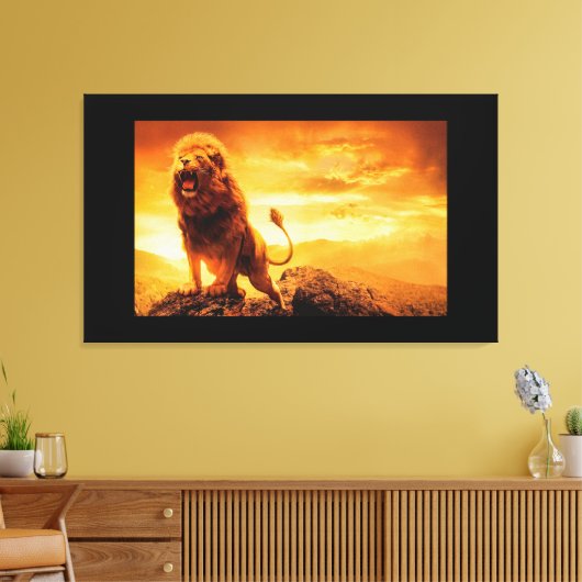 Lion Leinwanddruck (Insitu (Wohnzimmer))