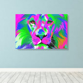 Lion Leinwanddruck (Insitu (Holzboden))
