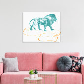 Lion Leinwanddruck (Insitu (Wohnzimmer))