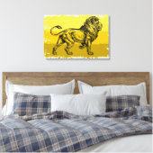 Lion Leinwanddruck (Insitu (Schlafzimmer))