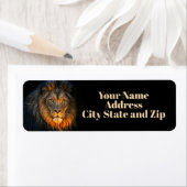 Lion Leo Return Address Labels (Insitu)