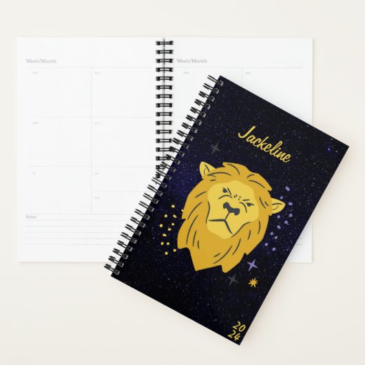 Lion Leo Zodiac l Galaxy Sky Star Personal Planer (Anzeige)
