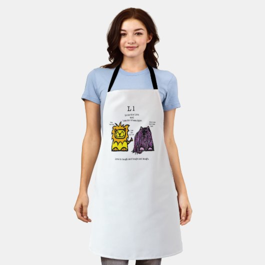 Lion & Lhasa Apso Schürze (Getragen)