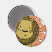 Lion Liebe Magnet (Vorderseite/Rückseite)
