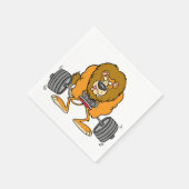 Lion Lifing Weights Paper Napkins Serviette (Ecke)