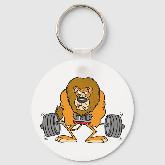 Lion Lifing Weights Schlüsselanhänger (Rückseite)