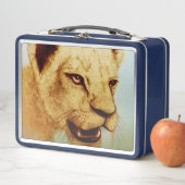 Lion - Lion - Lunchbox aus Vintagem Kunstmetall (Beispiel)