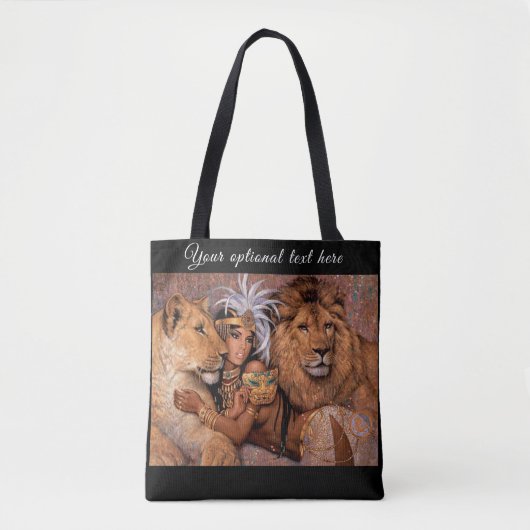 Lion Lioness Jungle Goddess Tasche (Vorderseite)