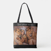 Lion Lioness Jungle Goddess Tasche (Rückseite)