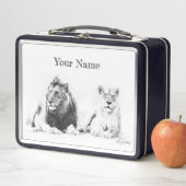 Lion & Lioness Lunch Box - Kundenspezifisches Gesc (Beispiel)