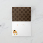 Lion & Lioness Wedding Couple Danke, Note Card Dankeskarte (Innenseite)