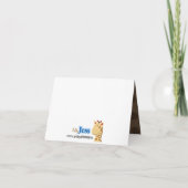 Lion & Lioness Wedding Couple Danke, Note Card Dankeskarte (Rückseite)