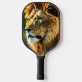 Lion Logo Black Neoprene Cover Pickleball Schläger (Rückseite)