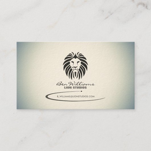 Lion Logo Business Card (Gradient Version) Visitenkarte (Vorderseite)