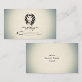 Lion Logo Business Card (Gradient Version) Visitenkarte (Vorne/Hinten)