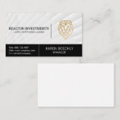 Lion Logo Golden Visitenkarte (Vorne/Hinten)