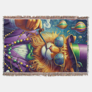 Lion/Louisiana Mardi Gras Decke