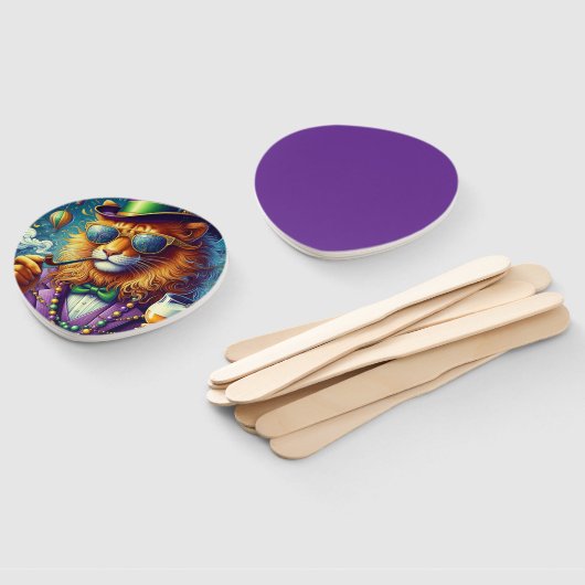 Lion/Louisiana Mardi Gras Fächer (Non-assembled)