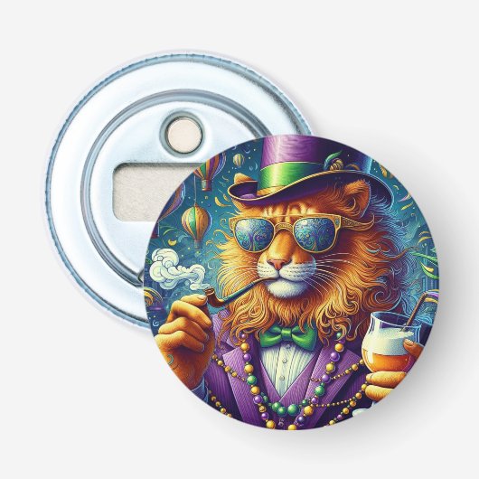 Lion/Louisiana Mardi Gras Flaschenöffner (Vorderseite)