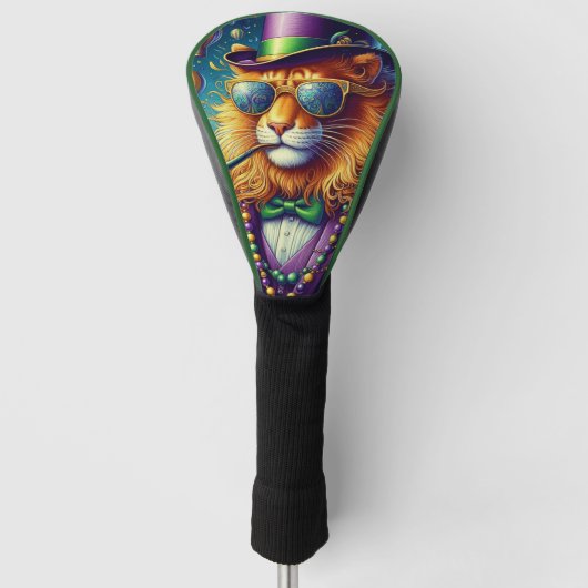 Lion/Louisiana Mardi Gras Golf Headcover (Vorderseite)