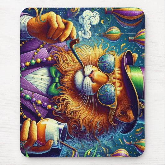 Lion/Louisiana Mardi Gras Mousepad (Vorne)