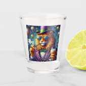 Lion/Louisiana Mardi Gras Schnapsglas (Vorderseite)