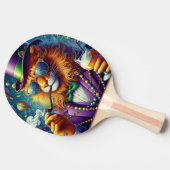 Lion/Louisiana Mardi Gras Tischtennis Schläger (Seitenansicht)