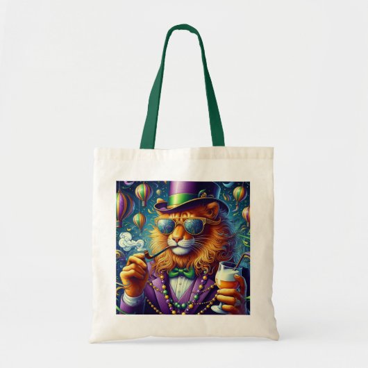 Lion/Louisiana Mardi Gras Tragetasche (Vorne)