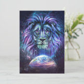 Lion Lovely Lion Einladung (Stehend Vorderseite)