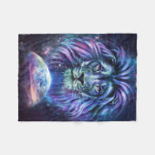 Lion Lovely Lion Fleecedecke (Vorderseite (Horizontal))
