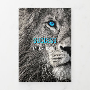 Lion Lover Erfolg ist meine einzige Option Dreifach Gefaltete Karte
