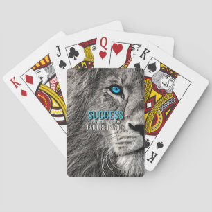 Lion Lover Erfolg ist meine einzige Option Spielkarten