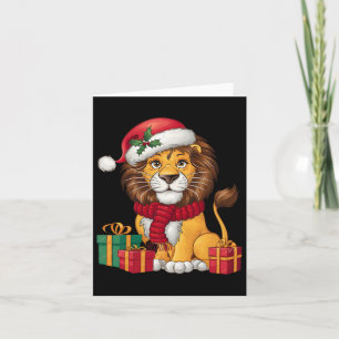 Lion Lover Xmas Feiertag Weihnachten Karte