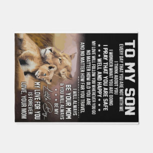 Lion Lover zu meinem Sohn Lion Fußmatte