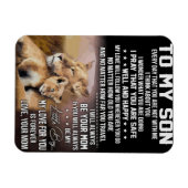 Lion Lover zu meinem Sohn Lion Magnet (Horizontal)